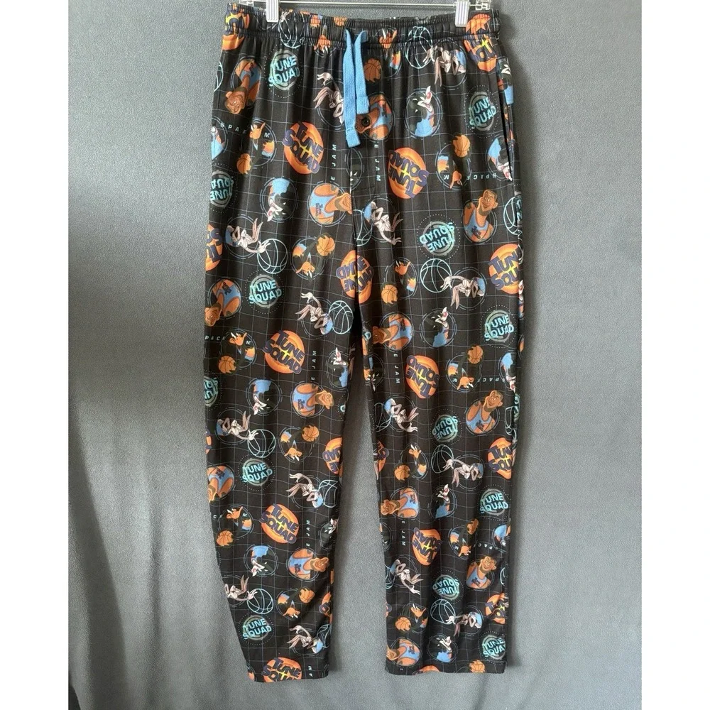Space Jam a New Legacy Tune Squad Pajama Lounge Pants Looney Tunes Black Large